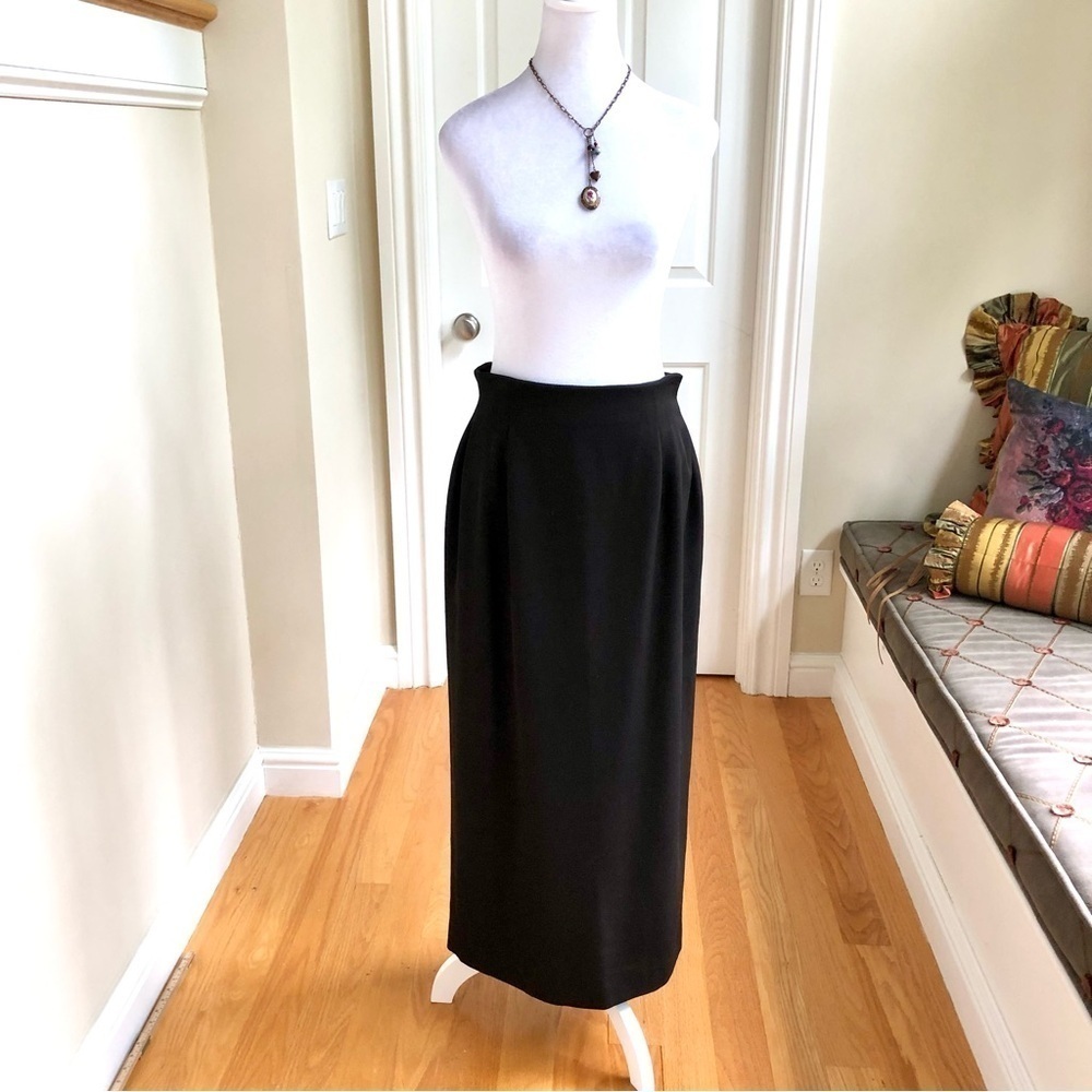 90s Maxi Skirt Wool Chocolate Brown (10) Rena Rowan - Picture 2 of 9
